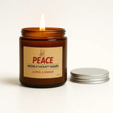 Brand Aroma Kaars Peace brandt een rustgevende peace aromatherapie kaars voor ontspanning